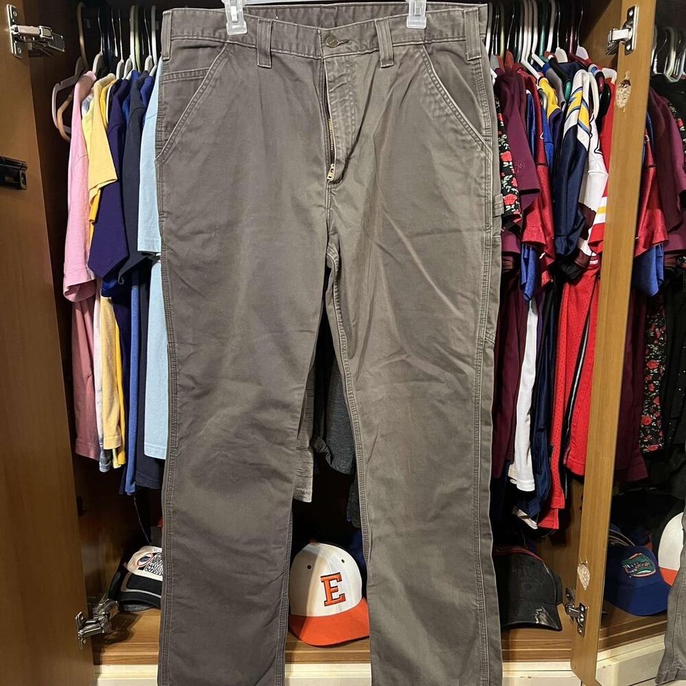 Carhartt grey carpenter pants 38x34